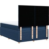 vidaXL Box spring postelja z vzmetnico modra 140x190 cm blago, (21309251) | Shoptok.si