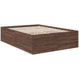  Krevetna konstrukcija s uzglavljem Smeđi hrast 150 x 200 cm | shoptok.hr