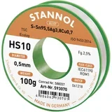 HS10 2510 spajkalna žica\, neosvinčena tuljava Sn95\,5Ag3\,8Cu0\,7 ROM1 100 g 0.5 mm, (20428522)