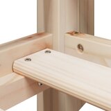Krevet na kat s krovom 90 x 190 cm od masivne borovine | shoptok.hr