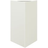  Vrtne sadilice 2 kom bijele trokutaste 50x43x75 cm čelične | shoptok.hr