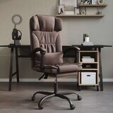  Uredski naslonjač od umjetne kože smeđi | shoptok.hr