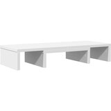 vidaXL Stojalo za monitor nastavljivo belo 60x24x10,5 cm inž. les | Shoptok.si