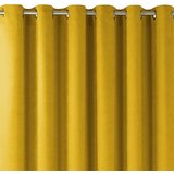  Curtain MILANA color mustard style classic golden gold metal eyelets chenille 420x245 HOMEDE | shoptok.hr