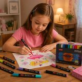  Set akrilnih markera, flomasteri, vodootporni markeri, kutija 36 komada. | shoptok.hr