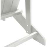 vidaXL Adirondack stol 2 kosa Bela 74x82x90 cm HDPE | Shoptok.si