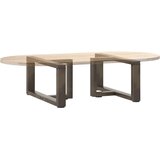  Noge za klub stolić T-oblika 2 kom Crne 70x25x(30-31) cm Čelik | shoptok.hr