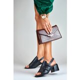 La.Fi Czarne sandały z ćwiekami | Shoptok.si