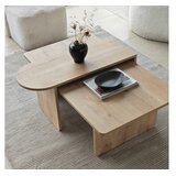 Hanah home Set stočića za kafu Paris Bronze Sapphire Hrast | Eponuda.com
