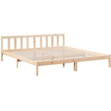  Dugi okvir kreveta bez madraca bijeli 200x210 cm od borovine | shoptok.hr