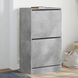 vidaXL Omarica za čevlje z 2 predaloma betonsko siva 60x42x108 cm Cene