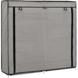 vidaXL 282434 shoe cabinet with cover grey 115x28x110 cm fabric | shoptok.hr