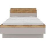 Dieter Knoll POSTELJA 140 cm x 200 cm , les, leseni material barve hrasta, svetlo siva | Shoptok.si