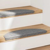  Samoljepljivi otirači za stepenice 15 kom 56x17x3 cm sivi | shoptok.hr