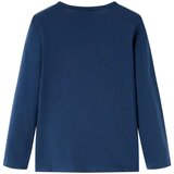  Dječja majica dugih rukava modra 128 | shoptok.hr