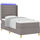vidaXL Box spring krevet Sivo-smeđa 100 x 200 cm tkanina | shoptok.hr