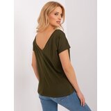 BASIC Feel Good T-shirt-RV-TS-4662.22-khaki | Shoptok.si