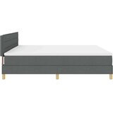 LED Box Spring Krevet Tamno siva 200 x 200 cm tkanina | shoptok.hr