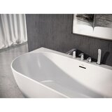 Ravak X070120 Flat armatura za kad s tuš ročko za namestitev na rob kadi | Shoptok.si