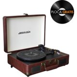 Retro bluetooth gramofon u koferu sa zvučnicima GM-206BT smeđi | Eponuda.ba