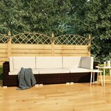 Maison Chic Seti vrtnega pohištva - Vrtna garnitura - Vrtni pohištvo set z blazinami 3-delna poli ratan rjava, (21797609) | Shoptok.si