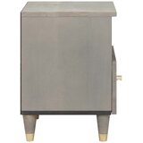  Noćni ormar 2 pcs Siva 40 x 33 x 46 cm Čvrsto drvo manga | Eponuda.com
