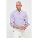 Polo Ralph Lauren Košulja za muškarce, boja: ljubičasta, regular, o button-down ovratnikom | shoptok.hr