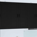 vidaXL Stenska kuhinjska omarica Črna 80 x 31 x 100 cm Konstruiran les | Shoptok.si