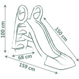 Smoby tobogan KS z vodo srednji-zelen, 159 x 69 x 100 cm | Shoptok.si