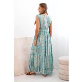 Kesi Włoski Dámská bavlněná pláštěnka se zavazováním v pase turquoise | shoptok.hr