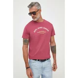 PepeJeans Bombažna kratka majica Waddon roza barva