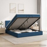  od pjene s madracem i LED-om Plava 200 x 200 cm Tkanina | shoptok.hr