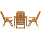  Set za blagovanje od 5 komada jakog akacijevog drva | shoptok.hr