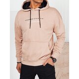 DStreet Bluza męska z nadrukiem beżowa Cene