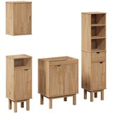  4-dijelni set kupaonskog namještaja OTTA od masivne borovine | shoptok.hr