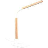 Tri O Bijela/u prirodnoj boji LED stolna lampa s mogućnosti zatamnjivanja s drvenim sjenilom (visina 73,5 cm) Norris – | shoptok.hr