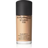MAC Cosmetics Studio Fix Fluid SPF 15 24HR Matte Foundation + Oil Control Mini matirajoči tekoči puder SPF 15 odtenek NW20 15 ml | Shoptok.si