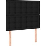  Krevet s oprugama i madracem crni 90x200 cm od tkanine | shoptok.hr
