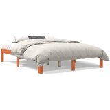 Furnova Posteljni okvir brez vzmetnice voščeno rjav 120x190 cm borovina, (21940646) | Shoptok.si