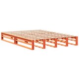vidaXL Okvir kreveta bez madraca voštano smeđi 135x190 cm od borovine | shoptok.hr