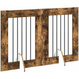  Vrata za pse s postoljem 2 pcs Dimljeni hrast 60 x 80 cm | shoptok.hr
