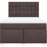  Krevet s oprugama i madracem tamnosmeđi 140 x 190 cm od tkanine | shoptok.hr