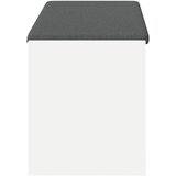  Klupa za hodnik s jastukom s policom Bijeli 103 x 38 x 45 cm | Eponuda.com