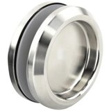 INF Neviden stekleni ročaj za vrata - lokasta aluminijeva zlitina z gumijastimi tesnili, gladko zaobljeni robovi, srebrna L, (5000244382) | Shoptok.si
