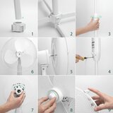  ZEVENTI - Stojeći ventilator 40W/230V beo | Eponuda.com