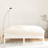  Zidno uzglavlje bijelo 159,5x3x110 cm od masivne borovine | shoptok.hr