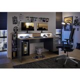 Livetastic GAMING MIZA leseni material siva, barve hrasta | Shoptok.si