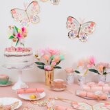Meri Meri papirnati tanjuri dinner butterfly (8 komada) | shoptok.hr