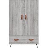  Visoka komoda siva boja hrasta 69,5x31x115 cm konstruirano drvo | shoptok.hr