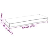 vidaXL Blazina za palete z dizajnom listov 120x40x8 cm Oxford tkanina | Shoptok.si
